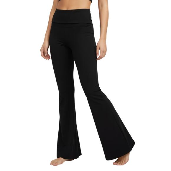 OFFLINE by Aerie OG Super Flare Leggings Black High Rise Size Short Medium NWT - Picture 1 of 8